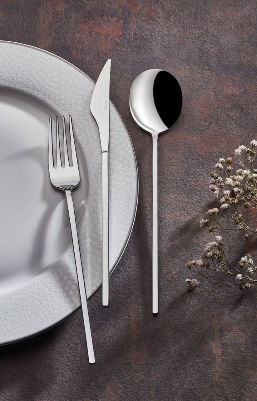 Set tacamuri, Hermia, 207PLM1107, Furculiță de masă: 21 x 2,5 cm (6 bucăți), Crom - imagine 4